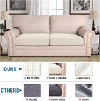 H.VERSAILTEX Super Stretch Individual Seat Cushion Covers Sofa Covers Couch - Image 2