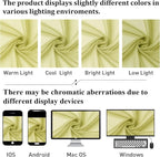 Lecloud Lemon Sheer Curtains 78 Inches Long 2 Panels, Solid Voile Dual Rod - Image 4