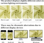 Lecloud Lemon Sheer Curtains 90 Inches Long 2 Panels, Solid Voile Privacy Airy - Image 4