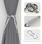 NICEEC 4 Pack Natural Cotton Rope Curtain Tiebacks Elegant Boho Style - Image 2