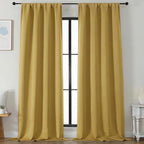 Simplebrand Bright Gold Blackout Curtains by Simplebrand