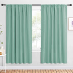 NICETOWN 2 Panels Blackout Curtains, Rod Pocket Window Curtains Room Darkning by NICETOWN