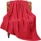 BEDELITE Fleece Blanket Red Throw Blanket by BEDELITE