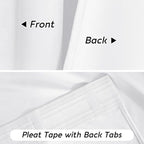RYB HOME White Velvet Curtains 102 inches - Image 7