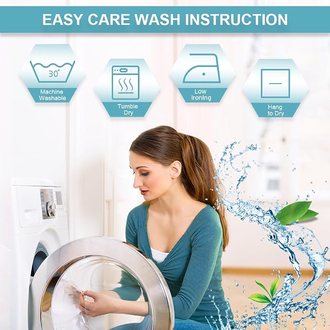 RYB HOME Linen Sheer Curtains 95 inches Long, Airy Breathable Absorbent - Image 7