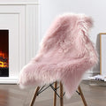 Ciicool Faux Sheepskin Rug Soft Faux Fur Rugs Pink Fluffy Rugs Chair Couch by CIICOOLHomeDeco