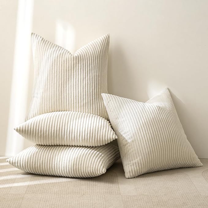 MIULEE Boho Farmhouse Throw Pillow Covers 18x18 Inch Set of 4 Mordern Nordic - Image 7