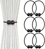 Melaluxe 6 Pack Magnetic Curtain Tiebacks, Decorative Curtain Holdbacks by Melaluxe