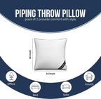 Utopia Bedding Throw Pillow Inserts, 14 x 14 Inches Decorative Indoor Pillows - Image 2