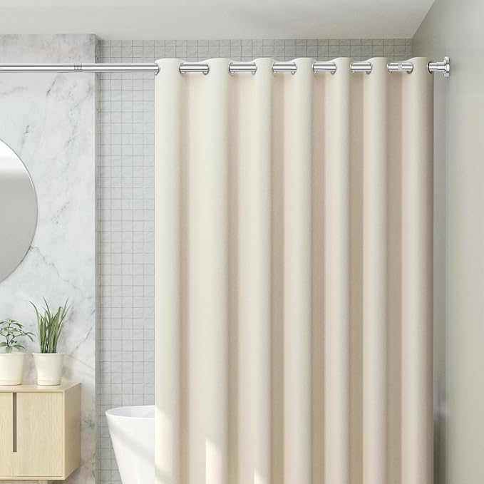 CorkLatta Chrome Shower Curtain Rod 31 to 68 Inch, 1 Inch Diameter Adjustable - Image 7