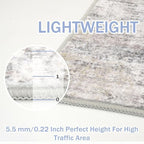 IOHOUZE Abstract Runner Rug 3x18 Ft Washable Runners - Image 4