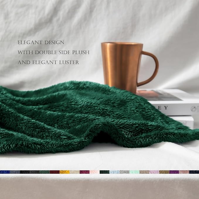 Exclusivo Mezcla Plush Fuzzy Fleece Bed Blanket King Size, Super Soft, Fluffy - Image 7