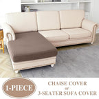 Couch Cushion Cover Chaise Lounge Cover Washable Separate Seat Chaise Couch - Image 2