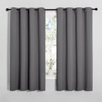 NICETOWN Grey Blackout Curtain Panels - Image 2