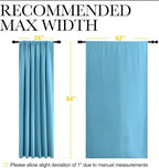 NICETOWN 2 Panels Blackout Curtains, Rod Pocket Thermal Insulated Drapes 84 - Image 6