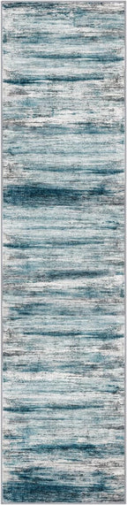 KOZYFLY Modern Abstract Hallway Runner Rug, 2.6x10 Washable Rug Runner Non-Slip - Image 8