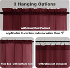 Chyhomenyc Burgundy Sheer Valances - Image 5