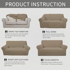 Easy-Going Stretch Sofa Slipcover 1-Piece Sofa Cover Furniture Protector Couch - Image 5