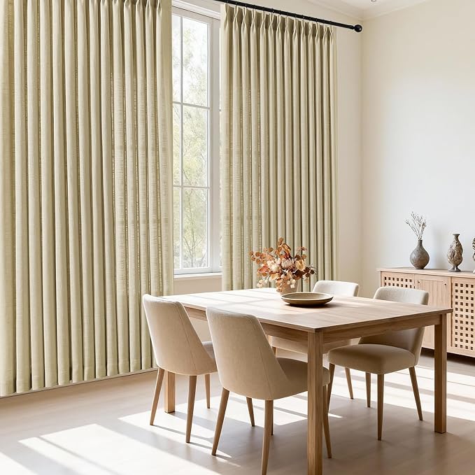 IVAPUPU 60 Inch Extra Width Pinch Pleat Curtains - Image 8