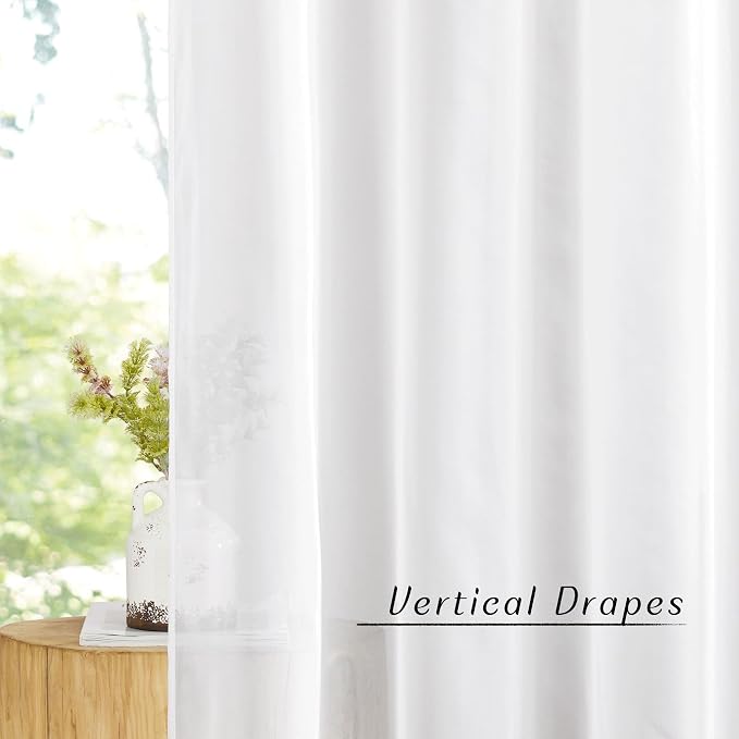 NICETOWN Sheer Curtain Panels Grommet - Image 3