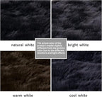 Ciicool Faux Fur Rug Black Fluffy Area Rugs - Image 7
