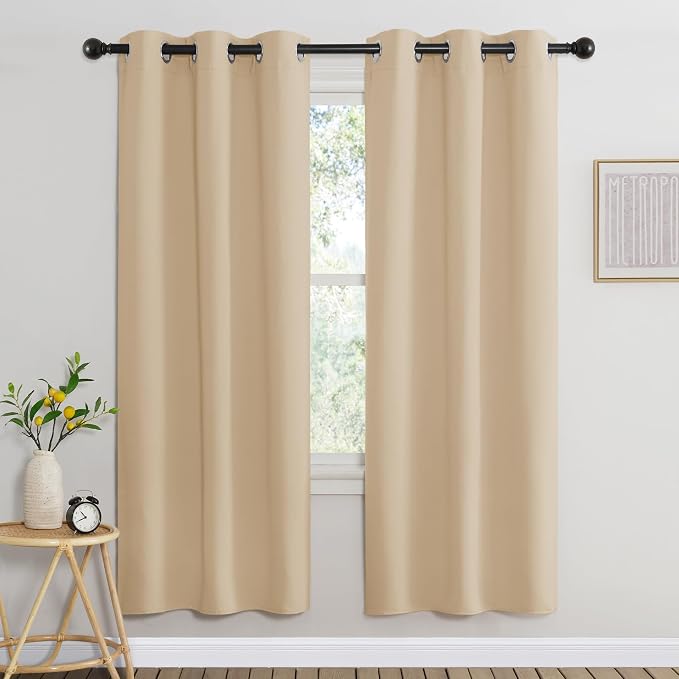 NICETOWN Blackout Window Curtains 72 inches Long, Thermal Insulated Grommet by NICETOWN