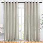 NICETOWN Room Darkening Room Divider Curtains 118 inches Long, Grommet Thermal by NICETOWN