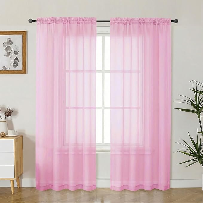 Gwine Sheer Curtains 72 Inch Length by Gwine
