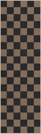 Lahome Colette Checkered Easy Jute 2x8 Runner Rug, Washable Kitchen Runner Rug - Image 7