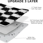 Large Area Rugs for Living Room Bedroom, 9x12 Black and White Fluffy Soft - Image 5