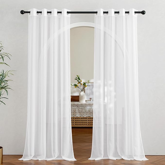 NICETOWN Sheer Curtains 90 inch Long by NICETOWN