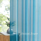NICETOWN Bedroom Curtains for Windows 84 inch Length, Grommet Casual Voile Sheer - Image 2