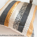 Decorative Boho Pillow Cover, 18” x 18” Square, Soft Moroccan Rustic Throw - Image 7