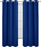 LEMOMO Blackout Curtains 38 x 84 inch/Royal Blue Curtains Set of 2 - Image 2