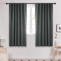 Deconovo Room Darkening Curtains Back Tab and Rod Pocket Curtains Thermal by Deconovo