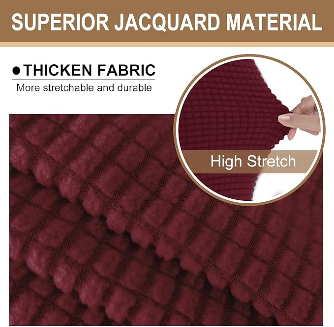 U-NICE HOME Stretch Futon Cover Armless Bed Slipcover - Image 3