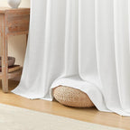 Snow White Pinch Pleated Curtains 96 inches long - Image 4