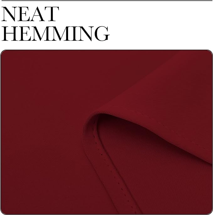 NICETOWN Christmas Burgundy Red Blackout Drapes - Image 6