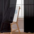 Simplebrand Rod Pocket Top Solid Voile Sheer Curtains - Image 6