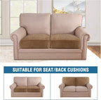 H.VERSAILTEX Velvet Stretch Couch Cushion Cover Plush Cushion Slipcover - Image 3