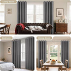 Joydeco Blackout Curtains 108 Inch Length 2 Panels Set, Thermal Insulated Long - Image 5