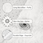 Chicrug Soft Runner Rugs for Bedroom Living Room Plush Fluffy Rug 2x8 Feet - Image 6