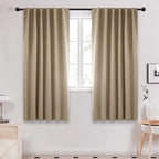 Deconovo Blackout Curtains, Thermal Insulated, W52 x L72 2 Panels, Back Tab by Deconovo