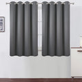 LEMOMO Frost Grey Blackout Curtains/52 x 45 Inch Length Kids Curtains/Set of 2 by Lemomo