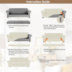 WEERRW 4 Pieces Velvet High Stretch Couch Covers - Image 6