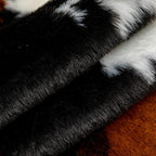Faux Cowhide Rug Cow Print Area Rug Premium Faux Animal Skin Hide Rugs Tricolor - Image 4