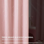 Deconovo Pink Blackout Curtains - Image 7
