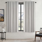 Topfinel Linen Blackout Curtains 63 Inches Long 2 Panels by Topfinel