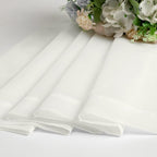 Aiyufeng Sheer Ivory Curtains 120 Inches Long, Extra Long Rod Pocket Solid - Image 8