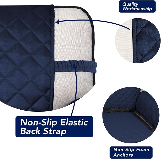 PureFit Reversible Quilted Sofa Cover, Water Resistant Slipcover Furniture - Image 3
